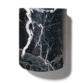 Stone Candle Holderstone candle holder - marmer zwart