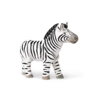 Animal Hand-Carved Zebrazebra - handgesneden - zwart en wit