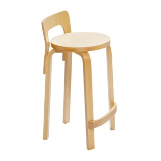 High Chair K65High Chair K65, ongemonteerd, poten naturel gelakt berken rug in gevormd multiplex, naturel gelakt zit in berken fineer