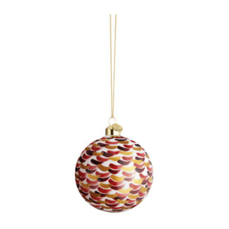 Christmas Baublechristmas bauble - strokes red - ø8 cm