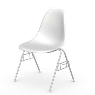 Eames plastic side chairEames Plastic Side Chair stoel wit Stoelen beschikbaar voor verhuur: prijs 5 €/dag Refurbished : 160 €/stoel (20 stuks beschikbaar)