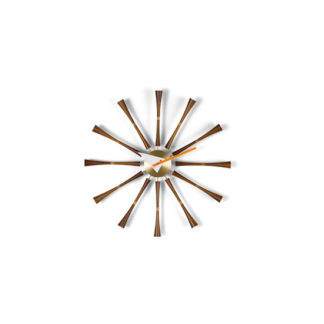 Spindle ClockSpindle Clock, walnotenhout/aluminium