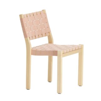 Chair 611Chair 611, naturel/red, ARTEK