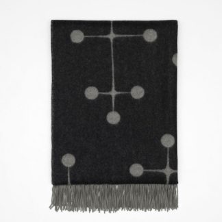 Eames Wool Blanketeames wool blanket, dot pattern zwart