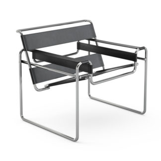 Wassily Lounge ChairWassily chair - zwarte koeienhuid - chroom basis