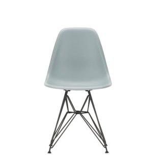 DSREames Plastic Side Chair DSR, basic dark, helder grijs
