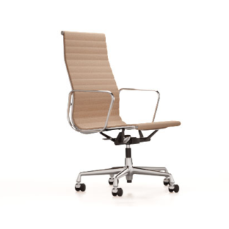 Aluminium Chair EA 119 EA 119, stof hobsak kleur nero, onderstel chroomLEVERTIJD: 8 weken