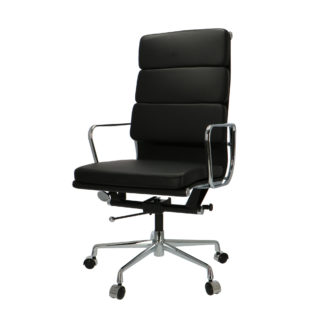 Soft Pad Chair EA 219Soft Pad Chair EA 219, gepolijst, leder, zwart, zachte wielen voor harde grondLEVERTIJD: 6 tot 8 weken