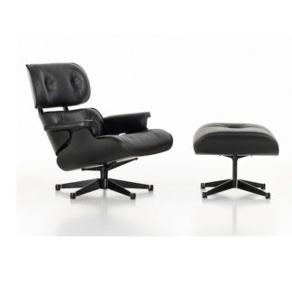Lounge Chair & OttomanLounge chair & ottoman - essen zwart - leder premium F - neroLEVERTIJD: 8 weken