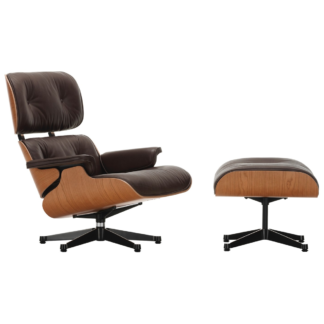 Lounge Chair & OttomanLounge chair & ottoman - Amerikaanse kers - leder premium F - neroLEVERTIJD: 8 weken