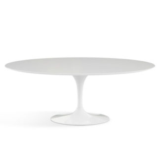 The Saarinen Collectionsaarinen - tafel - top in wit laminaat en witte voetLEVERTIJD: 12 weken