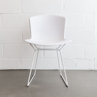 BertoiaBertoia Plastic Side Chair - Zitschaal Wit - Onderstel WitLEVERTIJD: 3 werkdagen