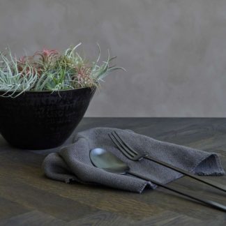 Kogei salad set blackbestek - salade set - staalLEVERTIJD: 3 werkdagen