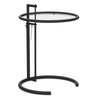 Adjustable TableAdjustable Table, Zwarte versie: frame in zwart, blad in helder glasLEVERTIJD: 2 weken